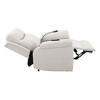 Polished Microfiber Power Motion Recliner with Lift, Heating & Massage, Ergonomic Comfort Chair for Living Room - 3 of 4