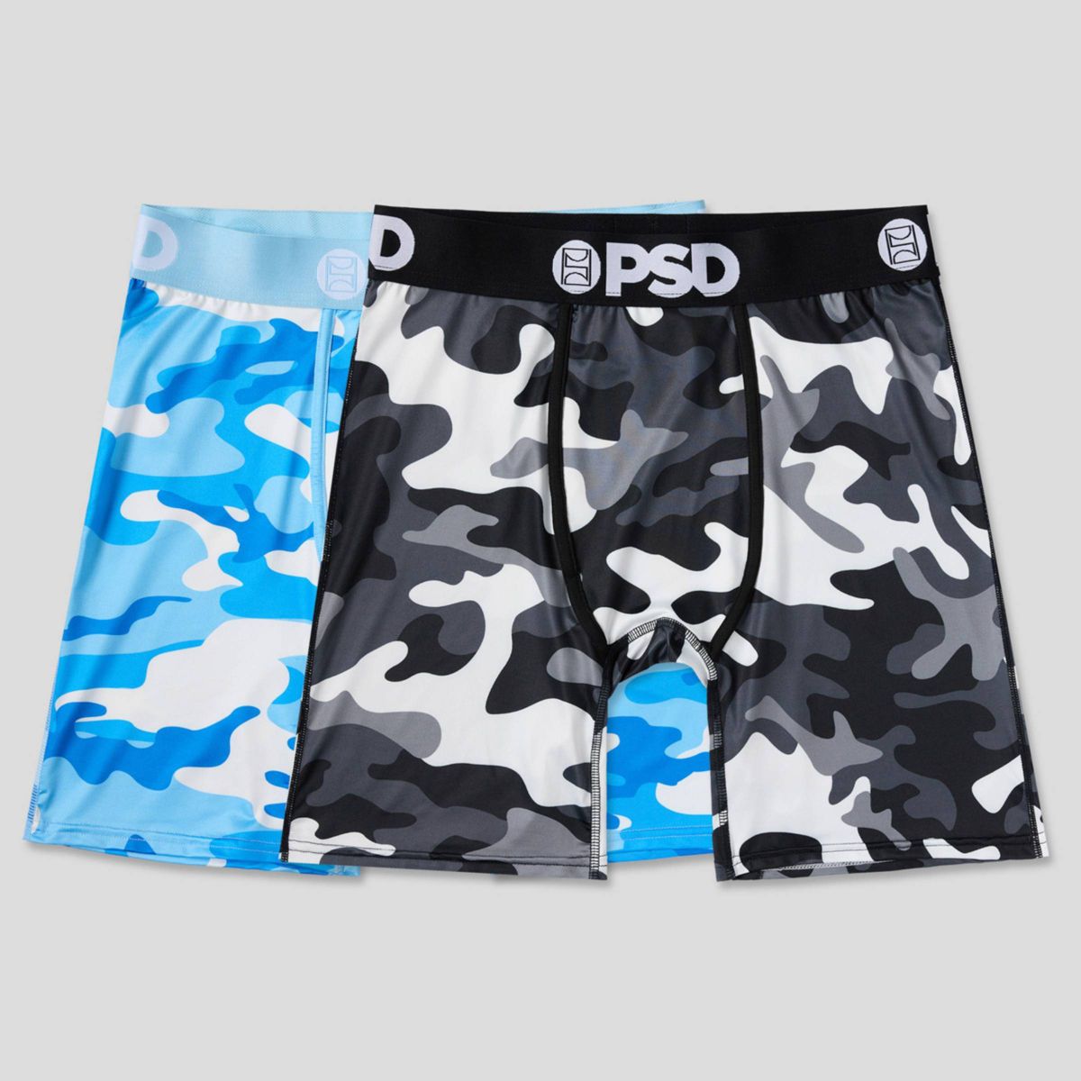 PSD Men's 2pk Camo Mode Boxer Briefs - Urban Camo/Blue Camo