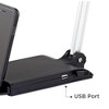 360 Lighting Modern Desk Lamp with USB Port and Phone Cradle 25" High Metallic Black and Silver Adjustable Swivel LED for Bedroom Office - image 4 of 4