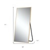 HomeRoots 71" Gold Metal Framed Standing Mirror - 3 of 3