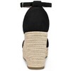 Allegra K Women's Ankle Strap Wedge Heel Open Toe Sandals - 4 of 4