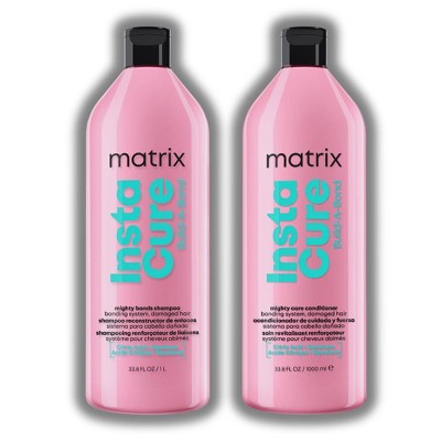 Matrix Instacure Build-a-Bond Mighty Bonds Shampoo (33 oz) & Instacure Build-a-Bond Conditioner (33 oz) - DUO SET KIT