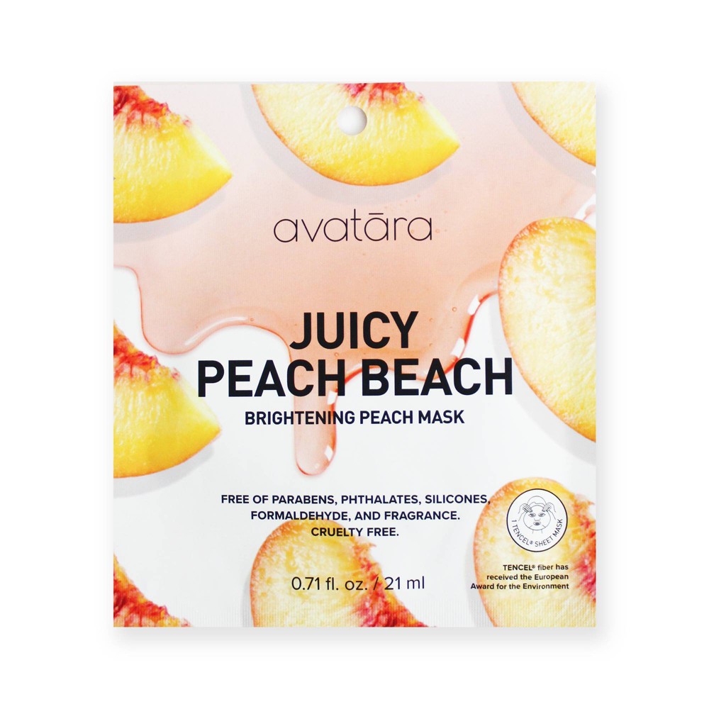 Photos - Cream / Lotion Avatara Peach Beach Brightening Mask - 0.71 fl oz 
