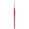 Princeton Velvetouch Round Brush, Synthetic Bristles, Short Handle Mixed Media Paintbrush, Scarlet, Size 6, Pack of 3 - 2 of 4
