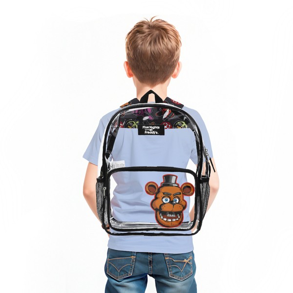 Mochila transparente de Five Nights at Freddy's Freddy Fazbear de 16 pulgadas para escuela y viajes 7