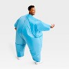 Adult Target Board Halloween Costume Inflatable Jumpsuit - Hyde and EEK! Boutique™ Blue One Size Fits Most - 2 of 3