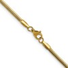 Chisel Stainless Steel Polished Yellow IP-plated 2.7mm 18" Snake Chain Necklace - 4 of 4