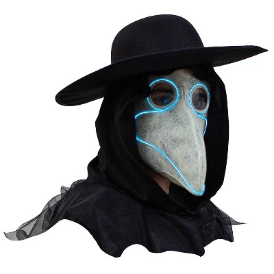 Ghoulish Adult Light Up Plague Doctor Costume Mask -  - White