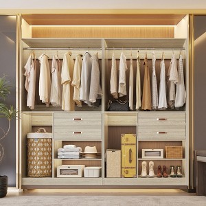 Besiost 40-In Closet Organizer with Drawers, Freestanding Closet System - 1 of 4