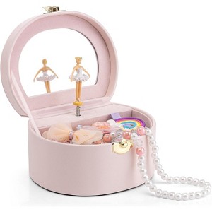 Musical Jewelry Box for Girls - Kid Music Box with Ballerina for Birthday Bedroom Decor - 1 of 4