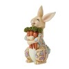 Jim Shore 5.5 Inch Simply Ear-Risistable Rabbit Bunny Carrots Animal Figurines - 4 of 4