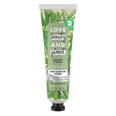 Love Beauty and Planet Eucalyptus & Vetiver Natural Hand Sanitizing Lotion - 3oz