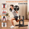 Bulgarian Split Squat Stand, 6-Level Adjustable Single Leg Squat Roller with 350 LBS Capacity, Thick Padding, Lower Body Specialty Machine - 4 of 4