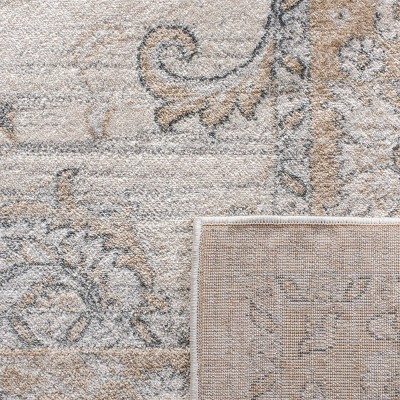 Isabella 8' x 10' Cream Beige Synthetic Area Rug