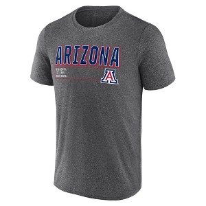 NCAA Arizona Wildcats Men's Charcoal Heather Poly T-Shirt - 1 of 3