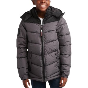 Canada Weather Gear Boys' Puffer Jacket - Bubble Winter Coat - Water Resistant Outerwear Jackets for Boys (8-20) - 1 of 4
