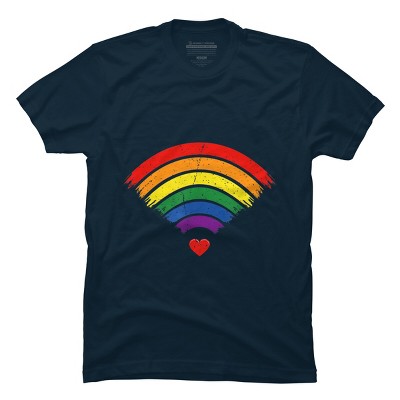 Adult Design By Humans Wifi Spreading Love Heart Pride By Belugastore T-Shirt