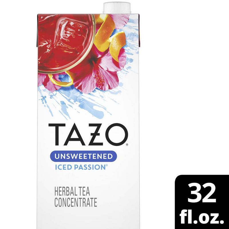 Tazo Unsweetened Passion Iced Tea Concentrate - 32 fl oz, 4 of 8