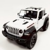 KiNSMART - Jeep Wrangler Rubicon Off Road 4x4 5 inch 1:34 Scale Die Cast Model Replica Toy Car Opentop White - 2 of 4