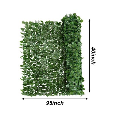 Aghana Digitals PE Artificial Ivy Hedge Screen, Decorative Privacy Fence with Tightly Attached