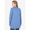Woman Within Cotton Cable Knit Cardigan Sweater - 3 of 4