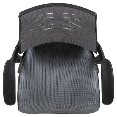 Adjustable High-Back Mesh Drafting Chair with Lumbar Support, Gray