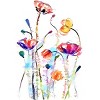 Junior's Design By Humans flower art By hkartist T-Shirt - 2 of 3