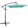 PAGED Square Patio Umbrella Modern Market Umbrella with 8 Steel Ribs, Crank and Cross Base for Garden and Poolside - 3 of 4