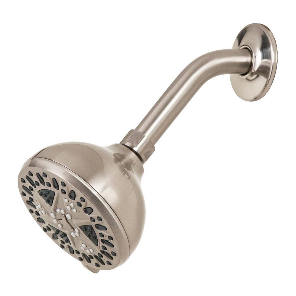Photos - Shower System Six Position SpaMassage Fixed Showerhead Brushed Nickel - Waxman