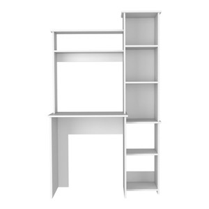 NicBex 38.7 Inch Computer Home Office Desk with 2 Superior Shelves and 5 Cubbies - 1 of 4