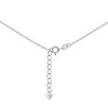 Girls' CZ Birthstone Heart Sterling Silver Necklace - In Season Jewelry - 4 of 4