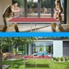 DSVIMOY Portable Ping Pong Table, 6ft Compact Foldable Table Tennis Table Set with Net, 2 Paddles & 3 Balls for Indoor Outdoor, Red, 72"*36"*30" - 4 of 4