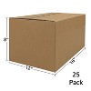 UOFFICE Corrugated Boxes 16" x 12" x 8" 25 Count Shipping Boxes - image 3 of 4