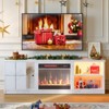 Pinmoco 63 Inch TV Stand with Electric Fireplace Storage Cabinet and LED Open Shelf for TVs up to 70" - 2 of 4