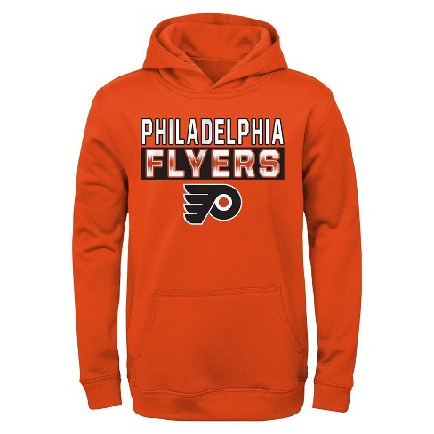 NHL Philadelphia Flyers Boys' Poly Fleece Hooded Sweatshirt - XS