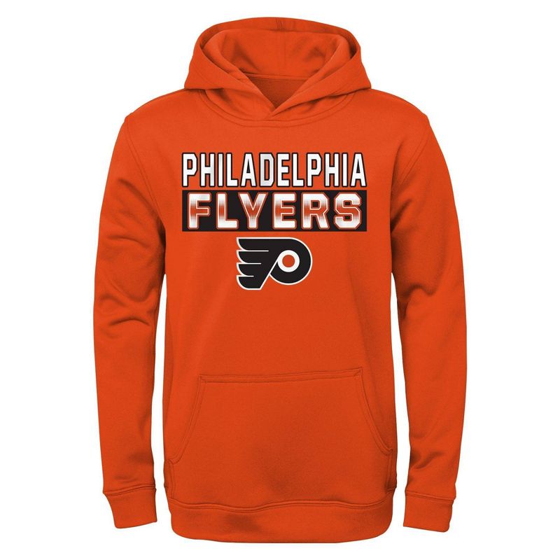 NHL Philadelphia Flyers Boys&#39; Poly Fleece Hooded Sweatshirt, 1 of 2