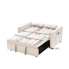NicBex Modern Velvet Loveseat Futon Sofa Couch with Pullout Bed and Reclining Backrest for Living Room,Apartment,Office - 4 of 4