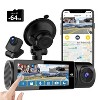 Z-EDGE™ T3P Triple Car Cameras for 4K Front, and 1080p Inside and Rear, 3-Channel Touch-Screen Dash Camera with Wi-Fi® and GPS in Black - 2 of 4