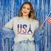 Simply Sage Market Women's USA Eiffel Flag Short Sleeve Graphic Tee - 2 of 4