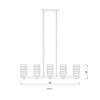 Tahoe 5-Light Outdoor Linear Island Light - Glass Shades, Dimmable, Damp Rated, 42" Length - 3 of 4