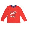 Casual Nights Junior Holiday 2 Piece Jersey Top and Micro Fleece Pants Pjs Set - Red/Green Plaid - X-Small - 2 of 4