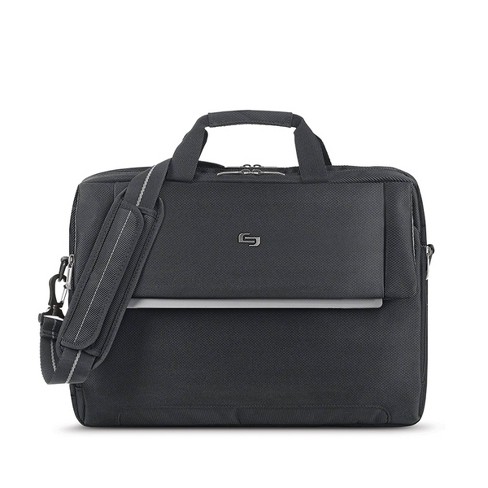 Solo New York Midtown Collection Morgan Laptop Rolling Briefcase, Black  Polyeste