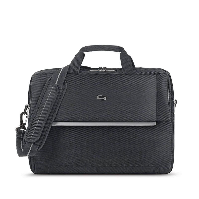 Solo New York Chrysler 17.3&#34; Laptop Briefcase - Black, 1 of 12