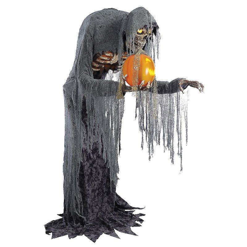 Halloween Express  Jack Stalker Animated Halloween Decoration - Size 7 ft - Gray, 4 of 5