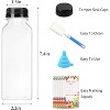 Plastic Juicing Bottles with Caps, 20-Piece 16oz Clear Drink Containers for Smoothies - 2 of 4