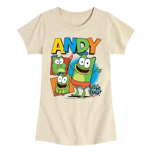 Girls' - Lets Go Luna - Andy Fitted Short Sleeve Graphic T-Shirt - 1 of 3
