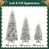 Bella Depot 3 Pcs Flocked Artificial Christmas Tree Set with Lights, 4ft 5ft 6ft Christmas Snow Tree Set - 4 of 4