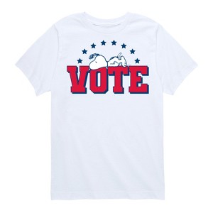 Boys' - Peanuts - Vote Snoopy Short Sleeve Graphic T-Shirt - 1 of 4