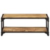 vidaXL Coffee Table Natural Wood Solid Mango Wood Medium Coffee Table - 2 of 4