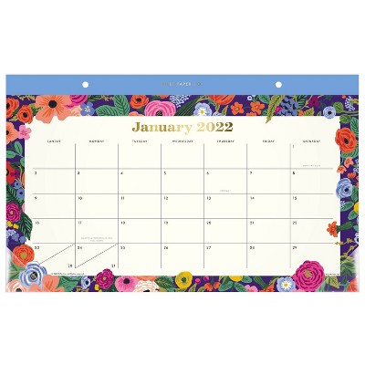 2022 Compact Deskpad 17.75"x10.875" Garden Party - Rifle Paper for Cambridge